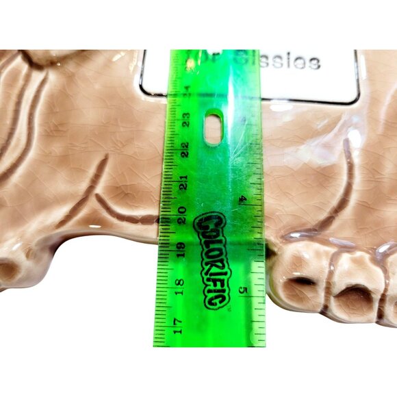 Smokey Mountain Pottery Dog Wall Hanging "Growing Old Is Not For Sissies" 1993 C - Picture 8 of 8